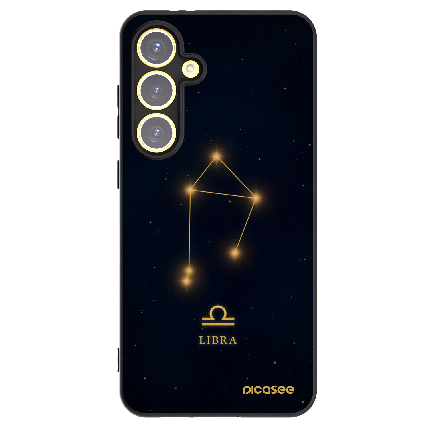 Picasee Μαύρη θήκη σιλικόνης για Samsung Galaxy S24 FE S721B - LIBRA