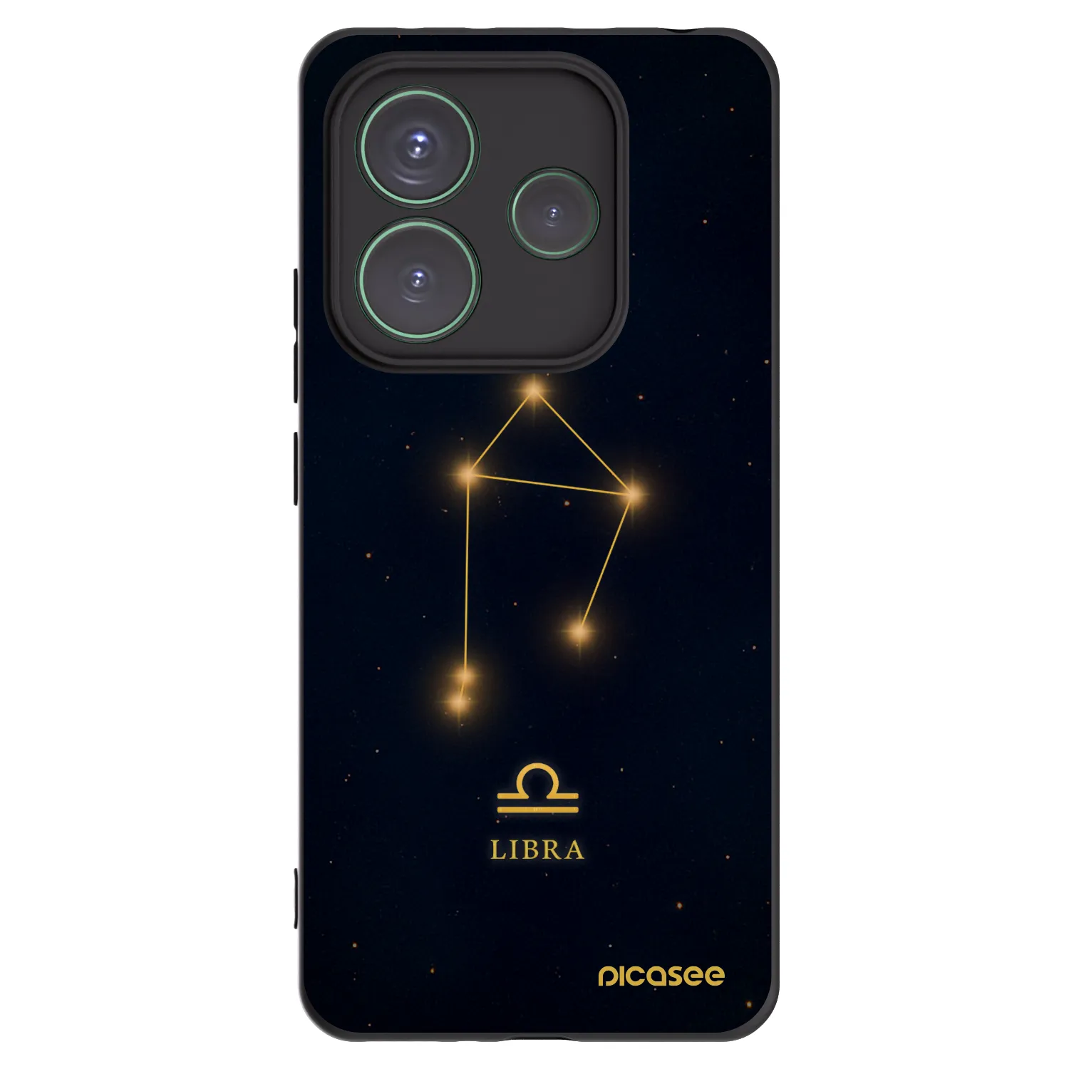 Picasee Μαύρη θήκη σιλικόνης για Xiaomi Redmi Note 14 5G - LIBRA