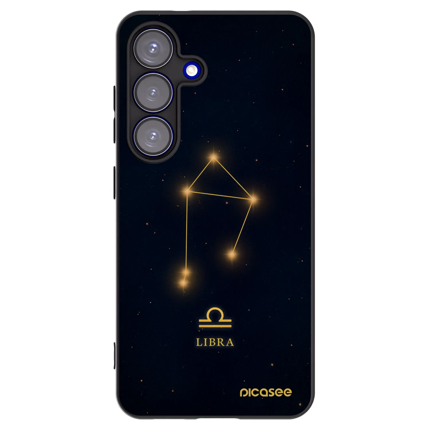 Picasee Μαύρη θήκη σιλικόνης για Samsung Galaxy S25 5G - LIBRA