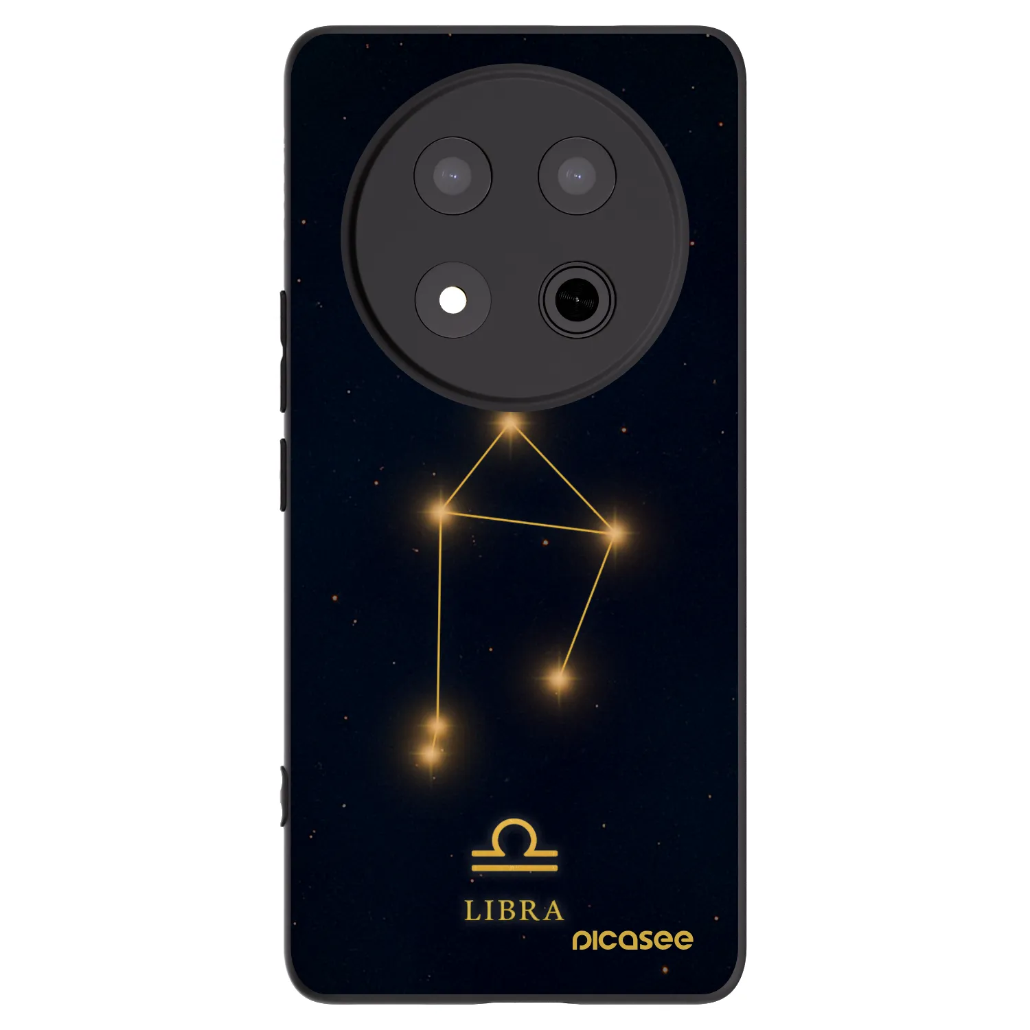 Picasee Μαύρη θήκη σιλικόνης για Honor Magic7 Lite 5G - LIBRA