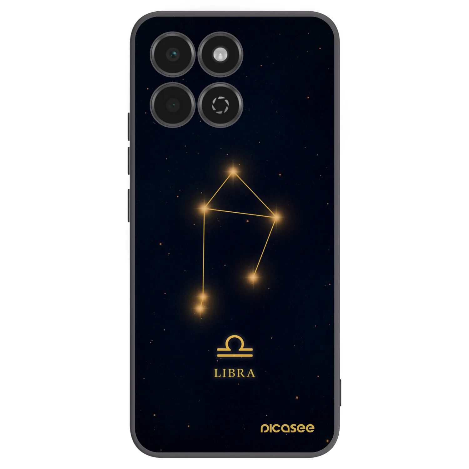 Picasee Μαύρη θήκη σιλικόνης για Honor 200 Smart 5G - LIBRA