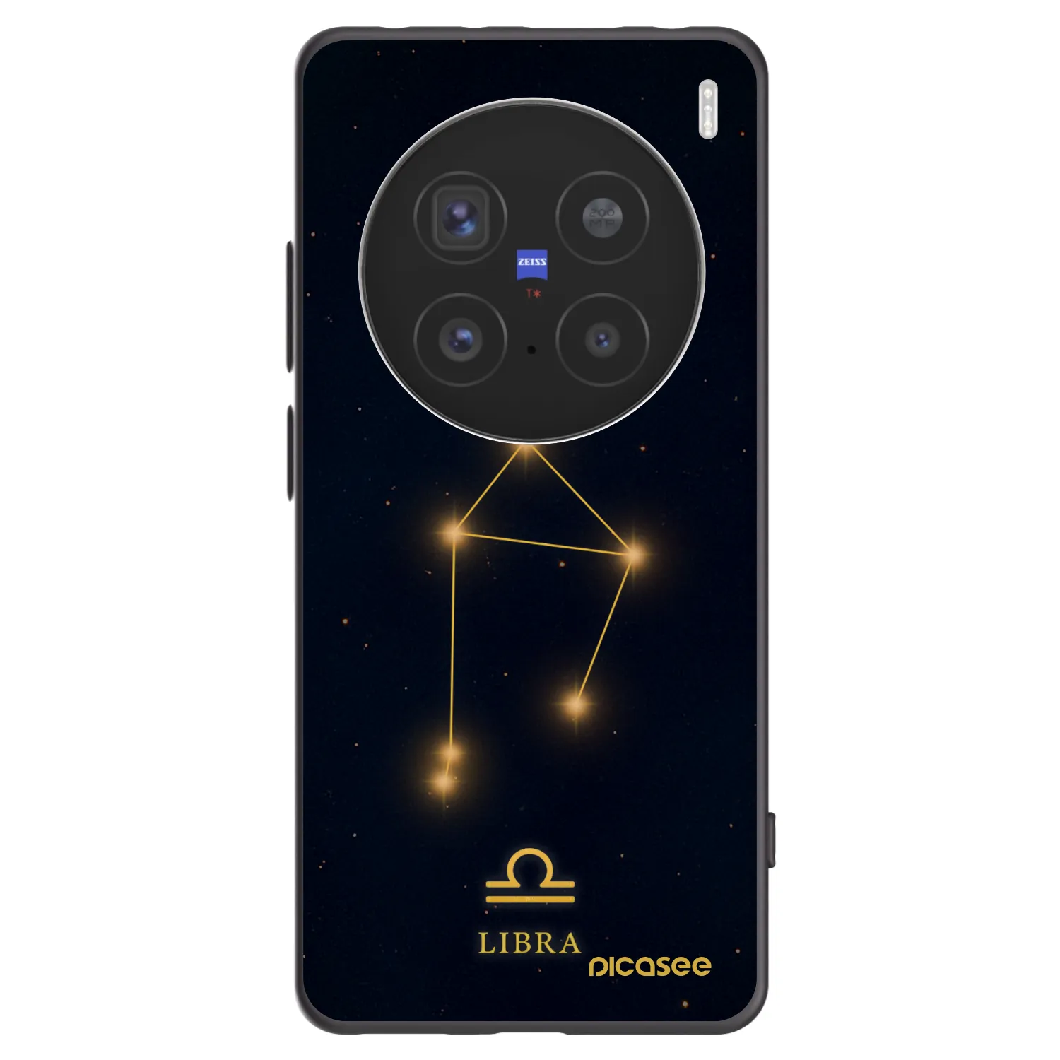 Picasee Μαύρη θήκη σιλικόνης για Vivo X200 Pro - LIBRA