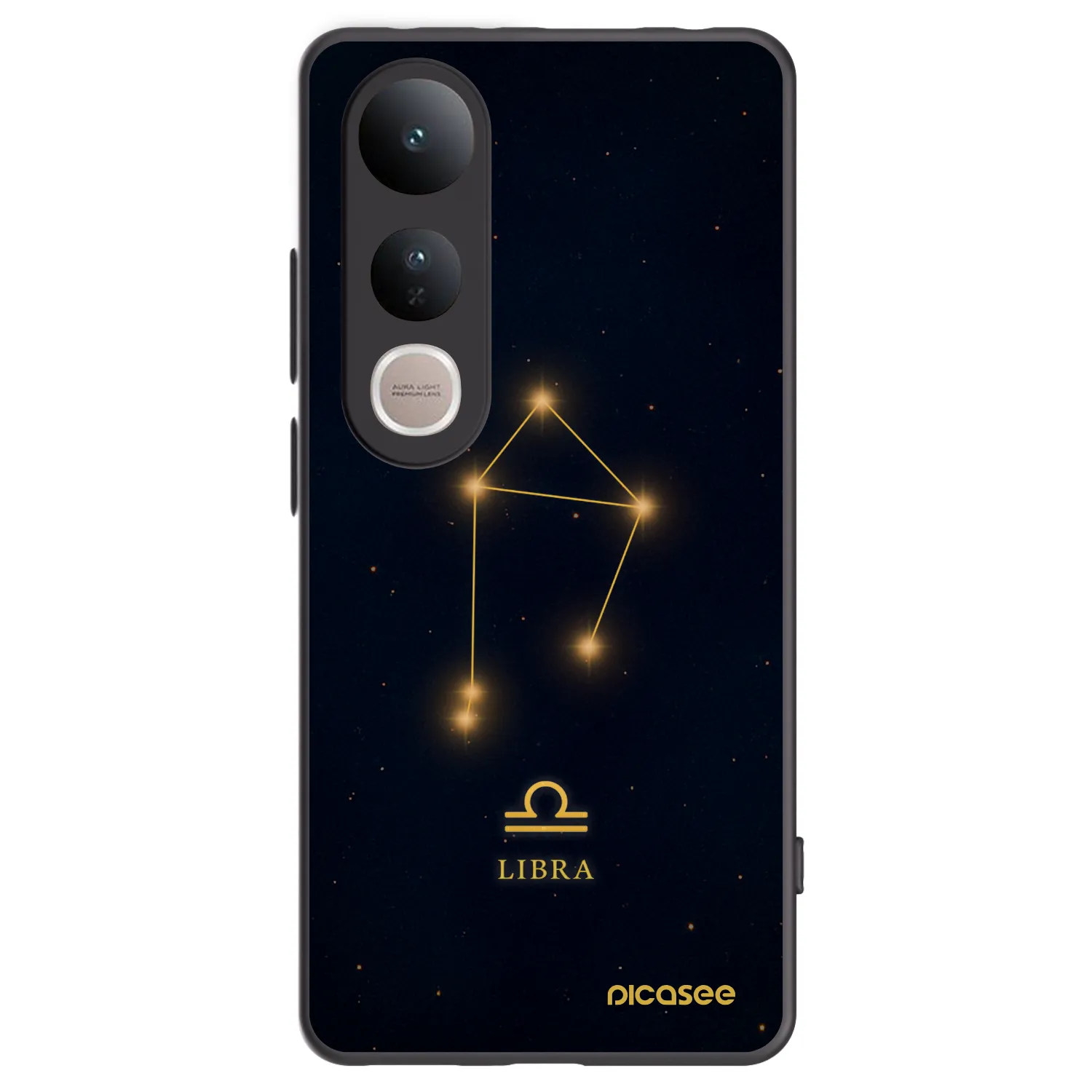 Picasee Μαύρη θήκη σιλικόνης για Vivo V50 Lite 5G - LIBRA