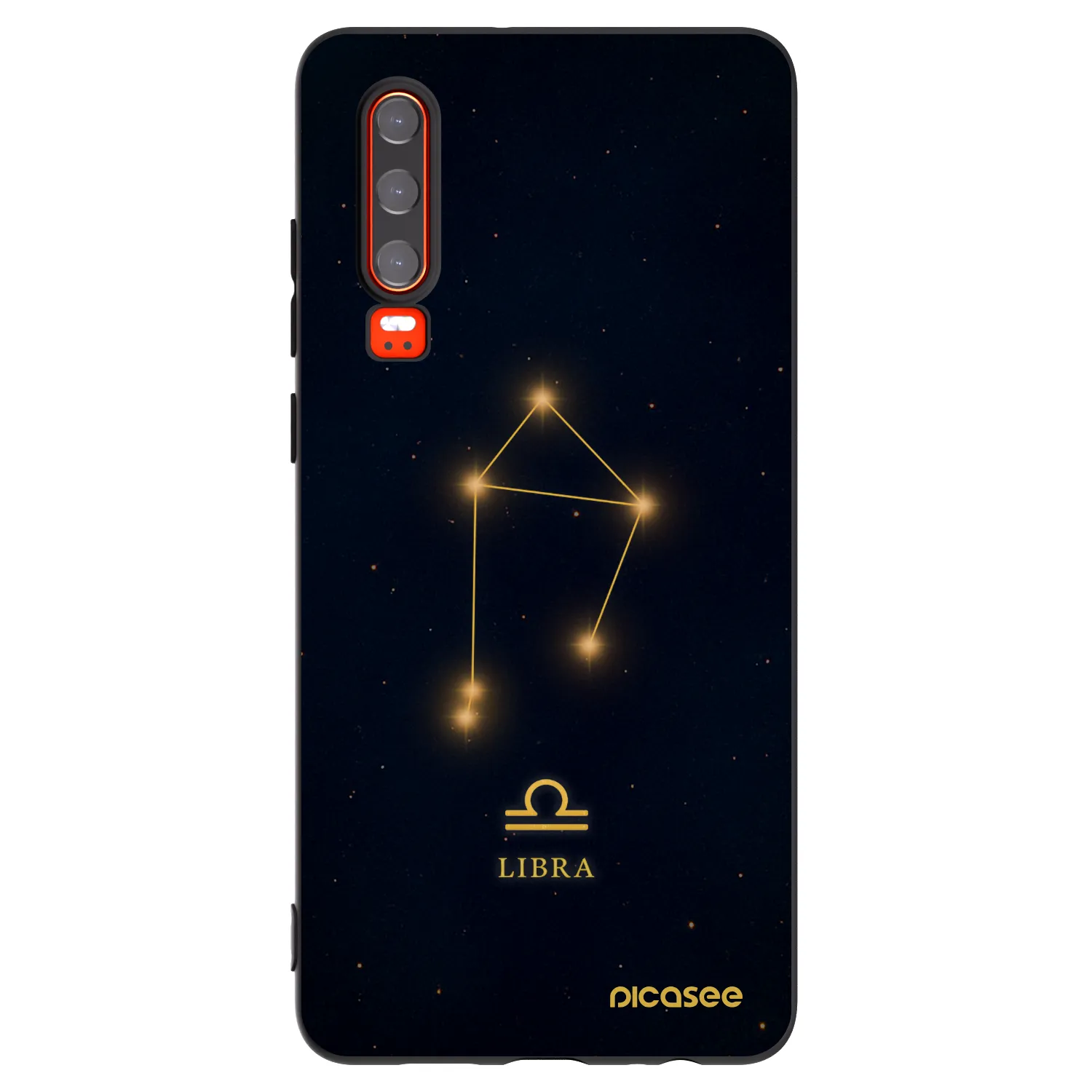Picasee Μαύρη θήκη σιλικόνης για Huawei P30 - LIBRA