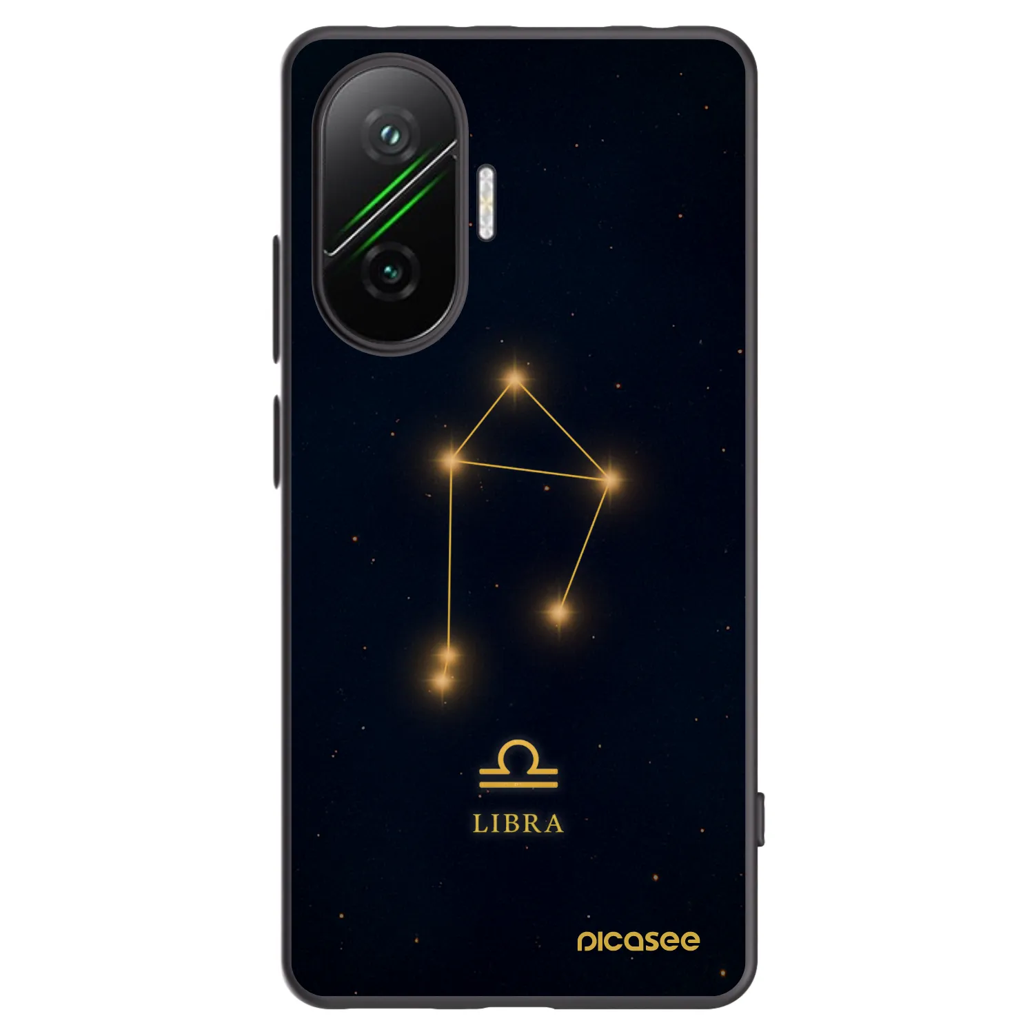 Picasee Μαύρη θήκη σιλικόνης για Xiaomi Poco F7 Pro 5G - LIBRA