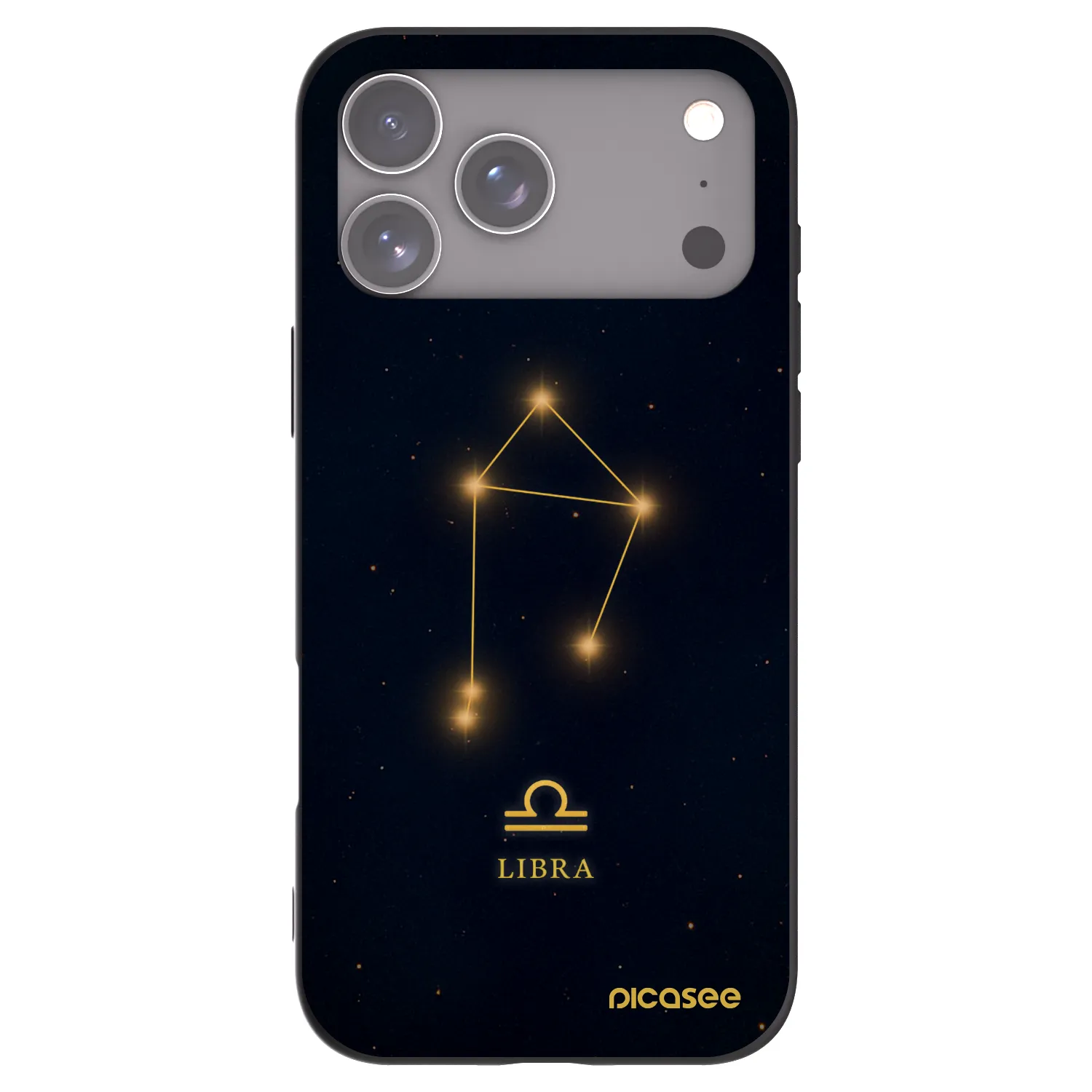 Picasee Μαύρη θήκη σιλικόνης για Apple iPhone 17 Pro Max - LIBRA