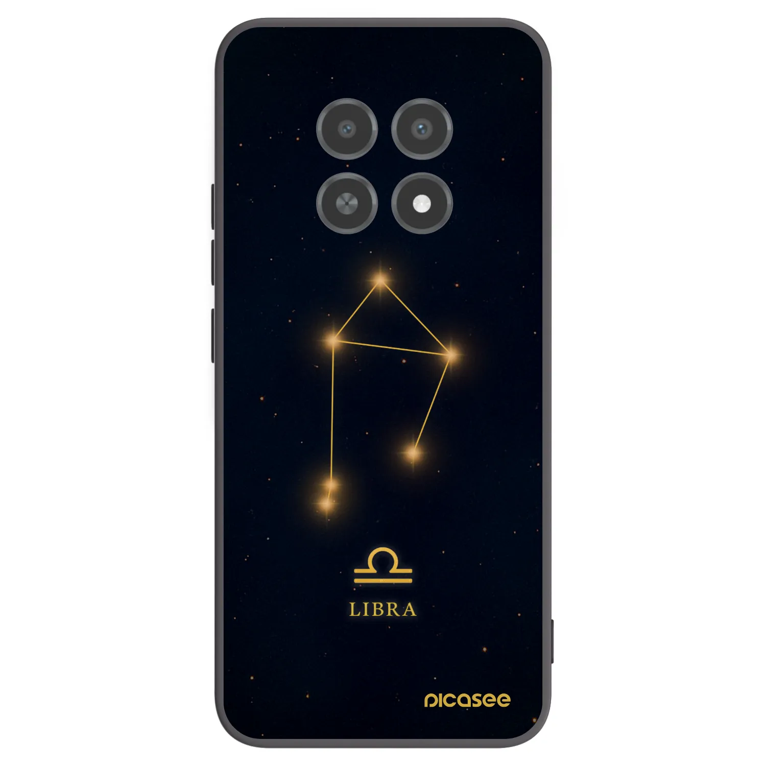 Picasee Μαύρη θήκη σιλικόνης για Realme 12X - LIBRA