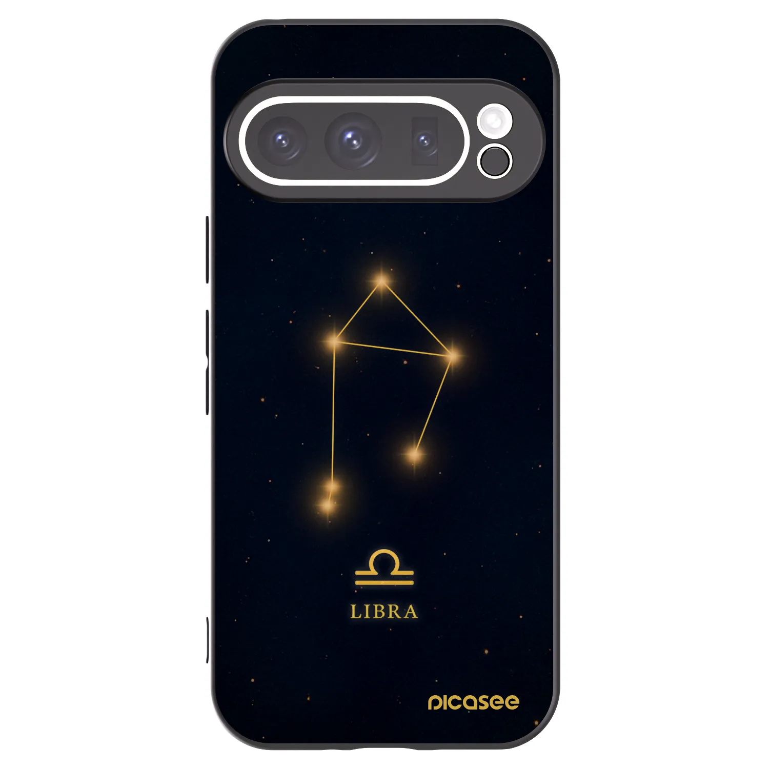 Picasee Μαύρη θήκη σιλικόνης για Google Pixel 9 Pro XL - LIBRA