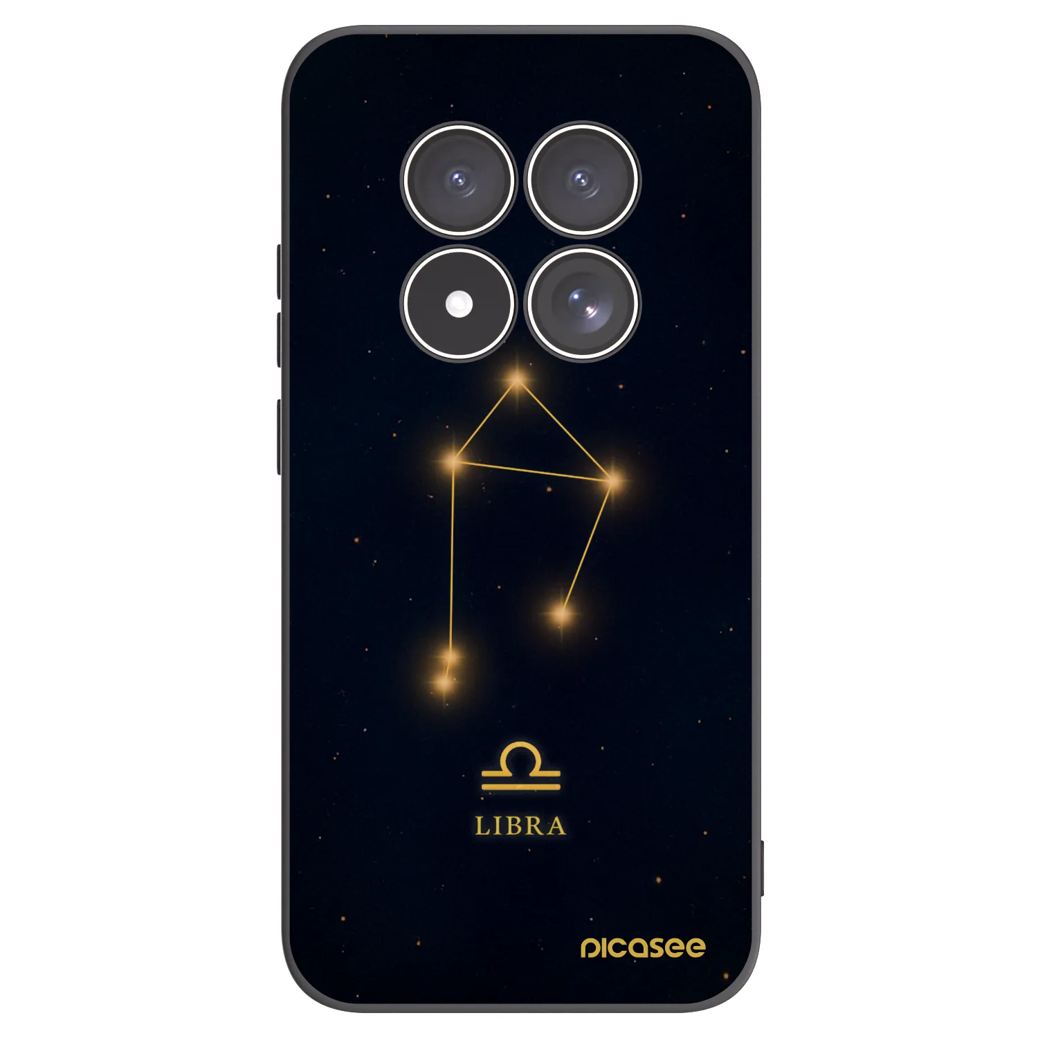 Picasee Μαύρη θήκη σιλικόνης για Xiaomi Redmi Note 15 Pro 4G - LIBRA