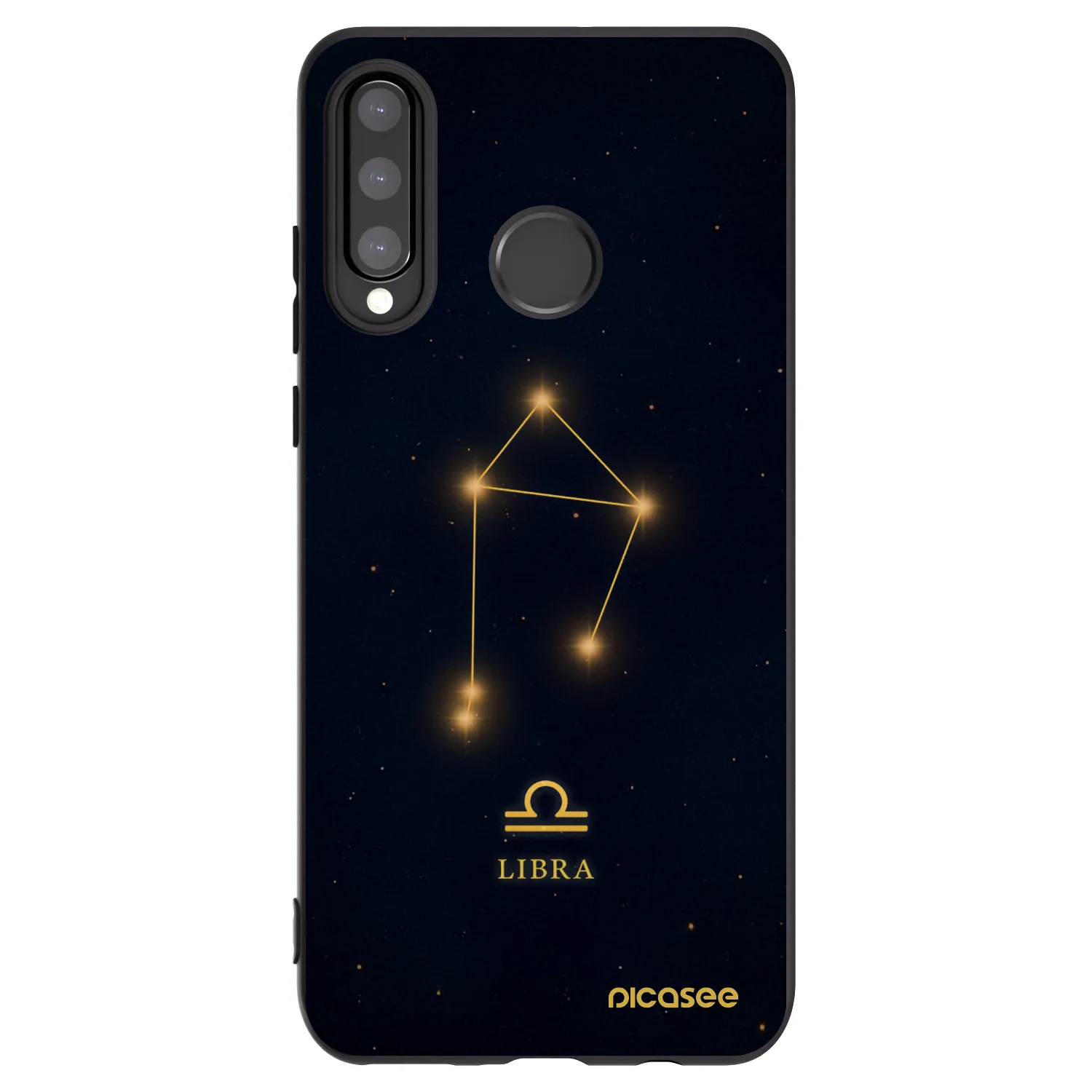 Picasee Μαύρη θήκη σιλικόνης για Huawei P30 Lite - LIBRA