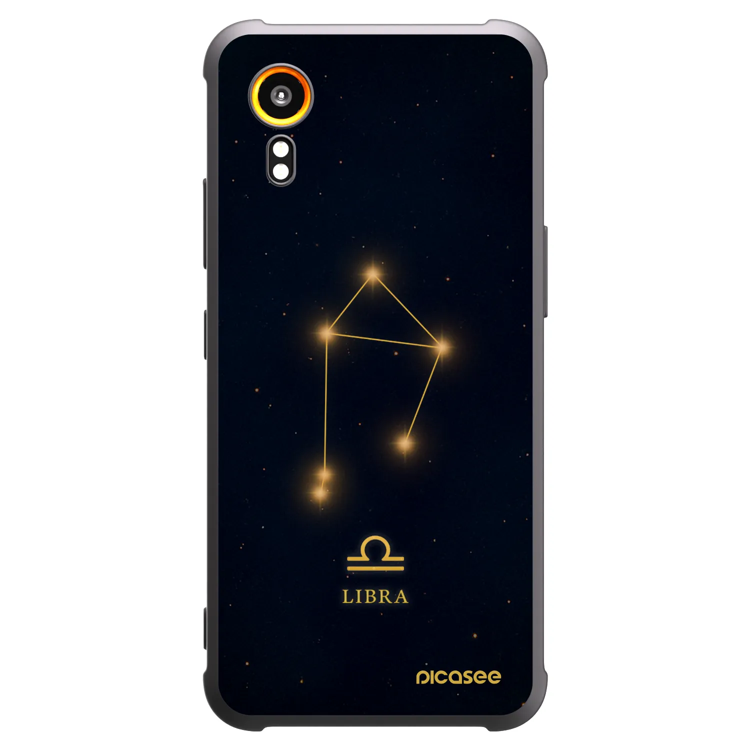 Picasee Μαύρη θήκη σιλικόνης για Samsung Galaxy Xcover 7 - LIBRA