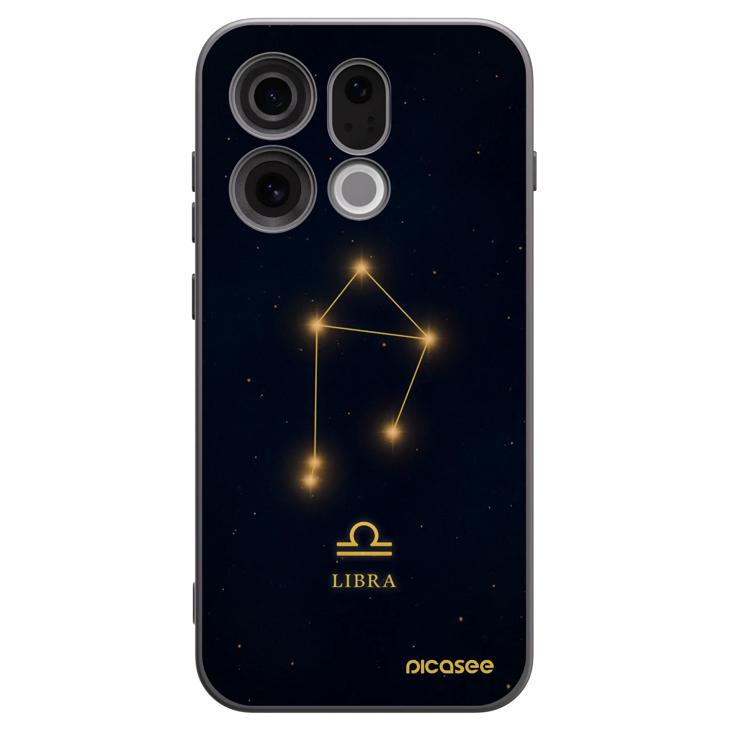 Picasee Μαύρη θήκη σιλικόνης για OPPO Find X9 - LIBRA
