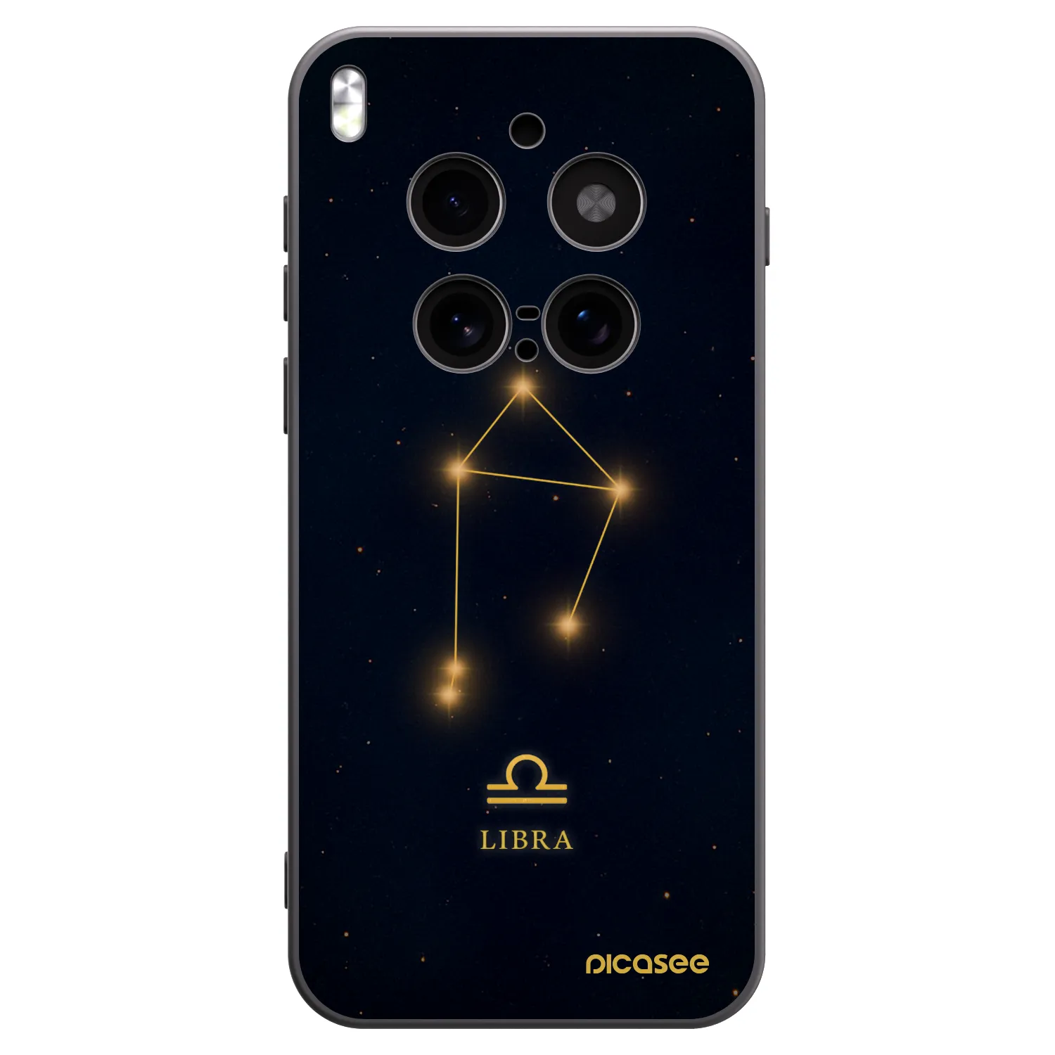 Picasee Μαύρη θήκη σιλικόνης για Vivo X300 Pro - LIBRA