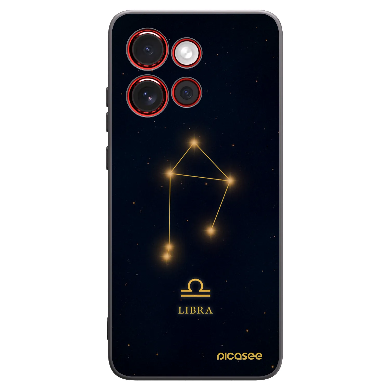 Picasee Μαύρη θήκη σιλικόνης για Motorola Edge 60 Neo 5G - LIBRA