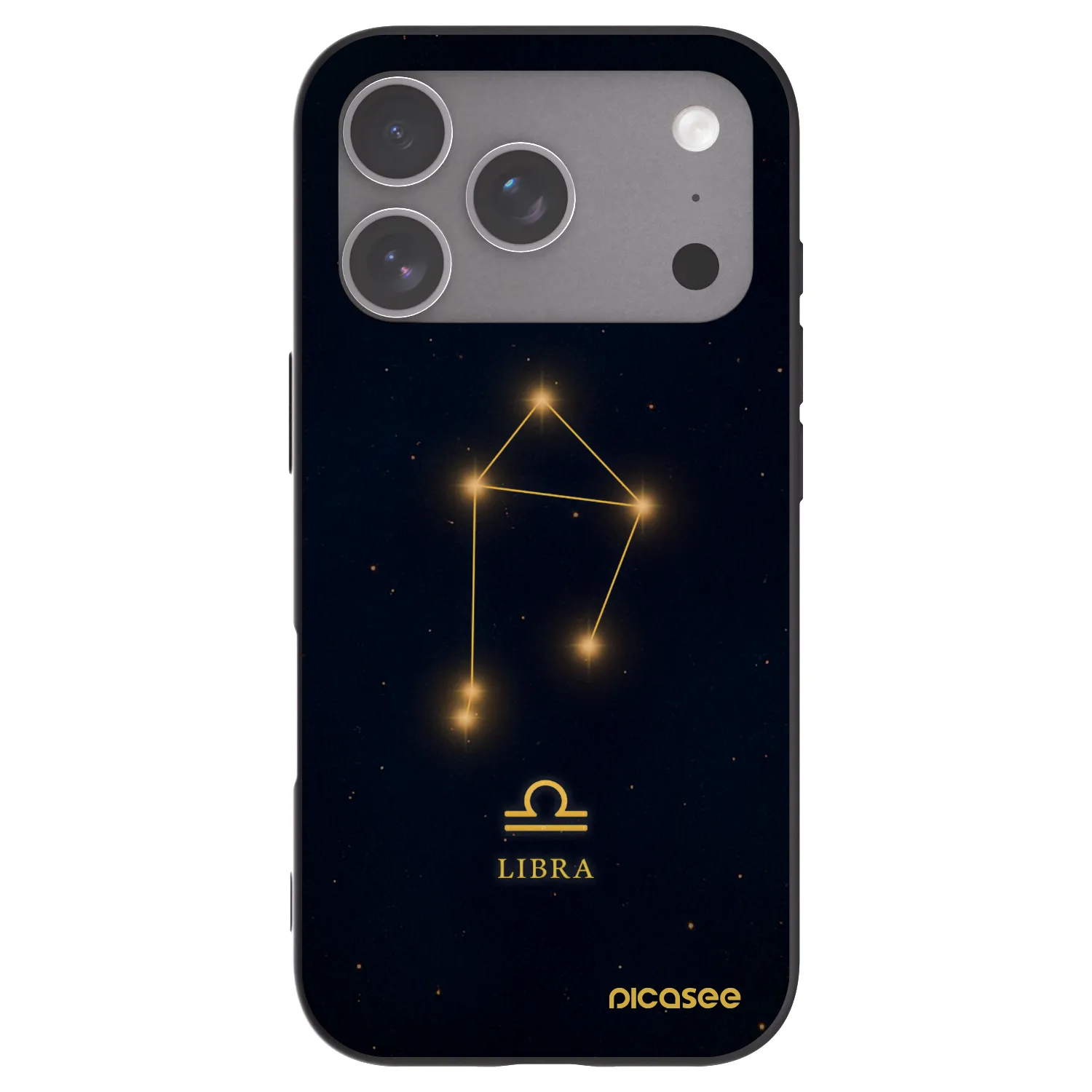 Picasee Μαύρη θήκη σιλικόνης για Apple iPhone 18 Pro - LIBRA