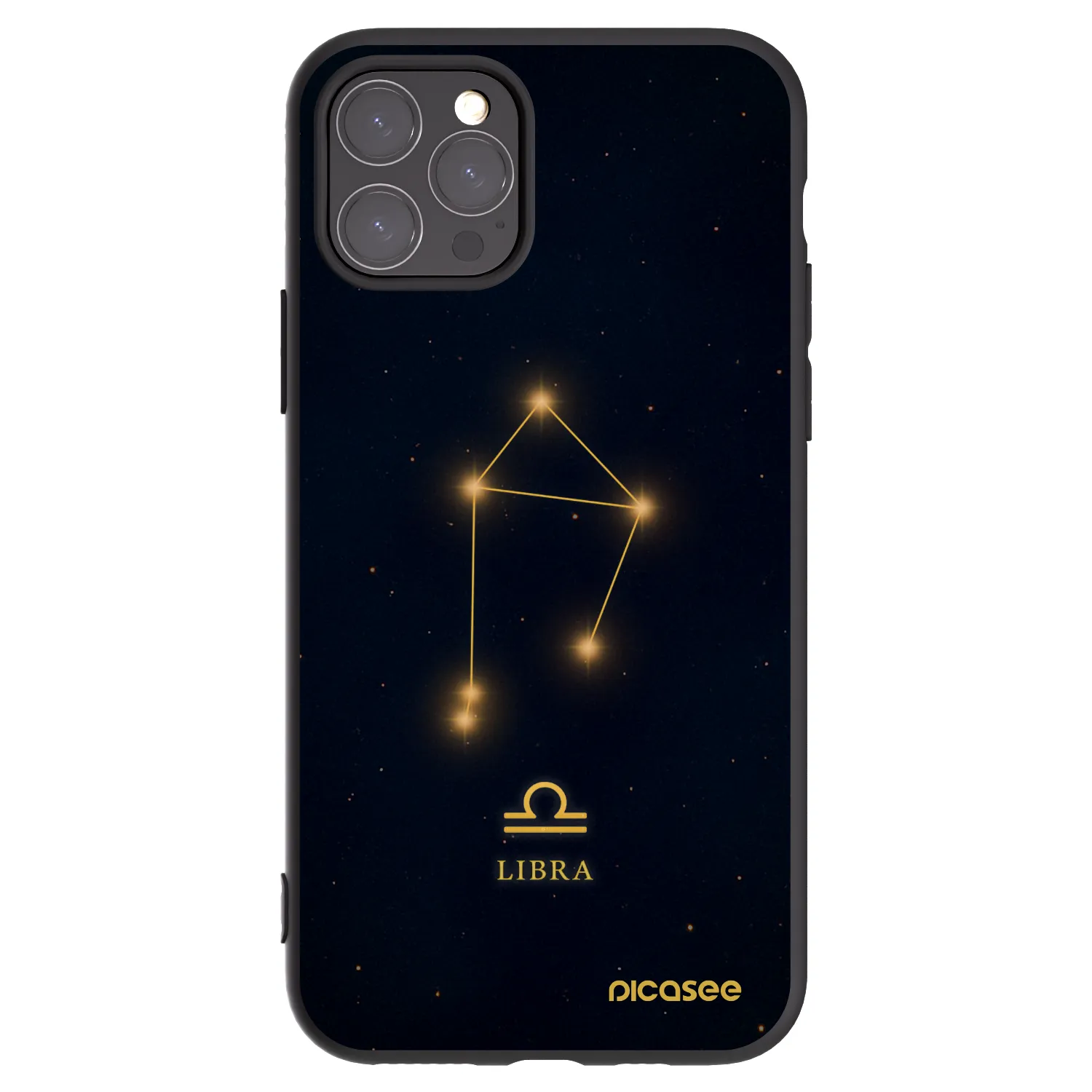 Picasee Μαύρη θήκη σιλικόνης για Apple iPhone 11 Pro - LIBRA