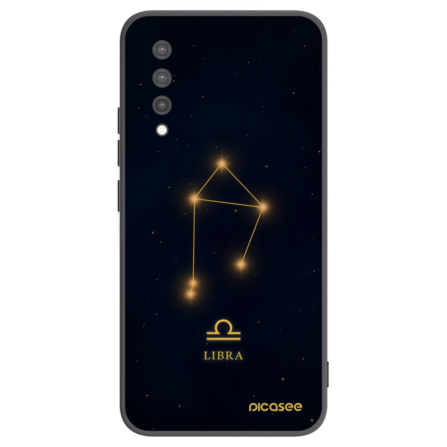 Picasee Μαύρη θήκη σιλικόνης για Xiaomi Mi 9 Lite - LIBRA