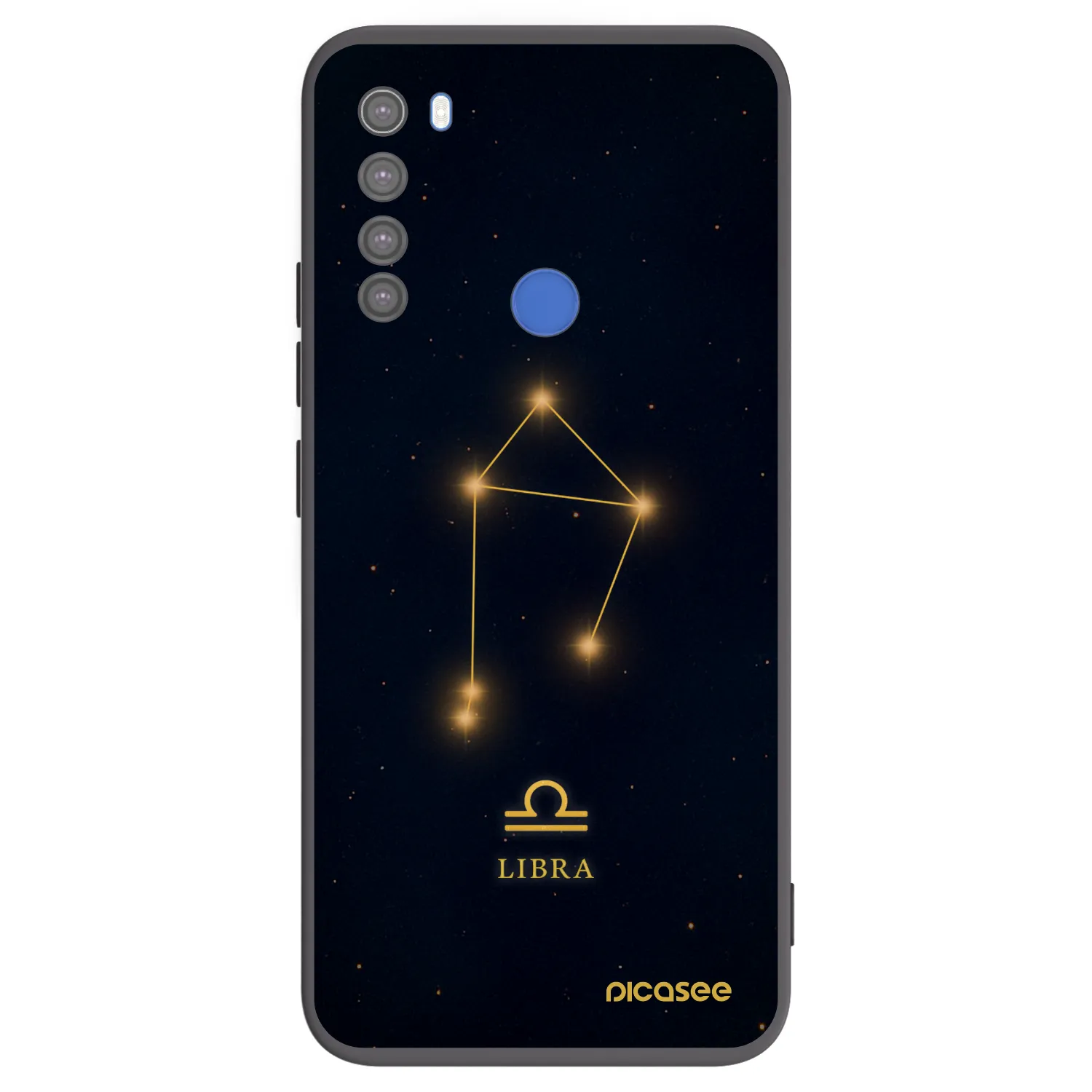 Picasee Μαύρη θήκη σιλικόνης για Xiaomi Redmi Note 8T - LIBRA