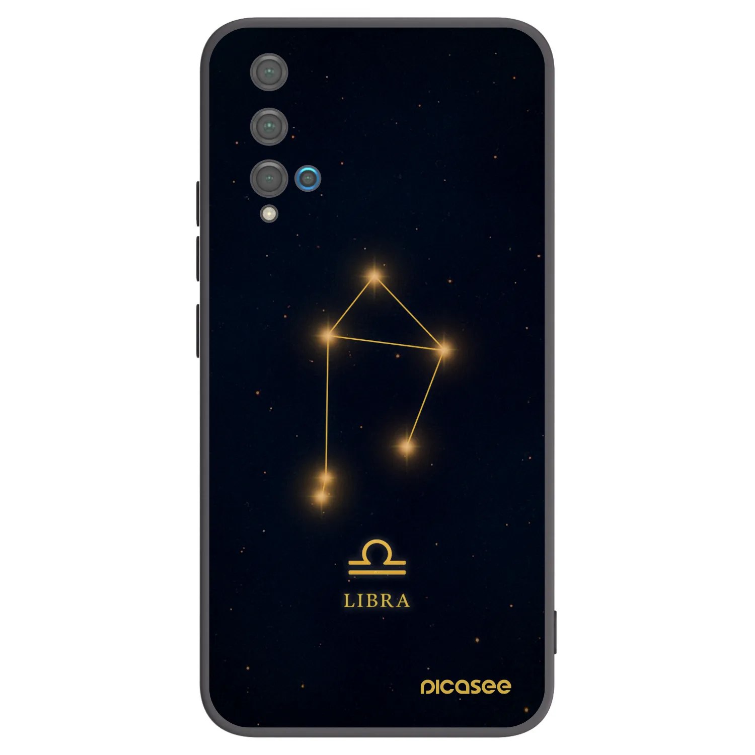 Picasee Μαύρη θήκη σιλικόνης για Huawei Nova 5T - LIBRA