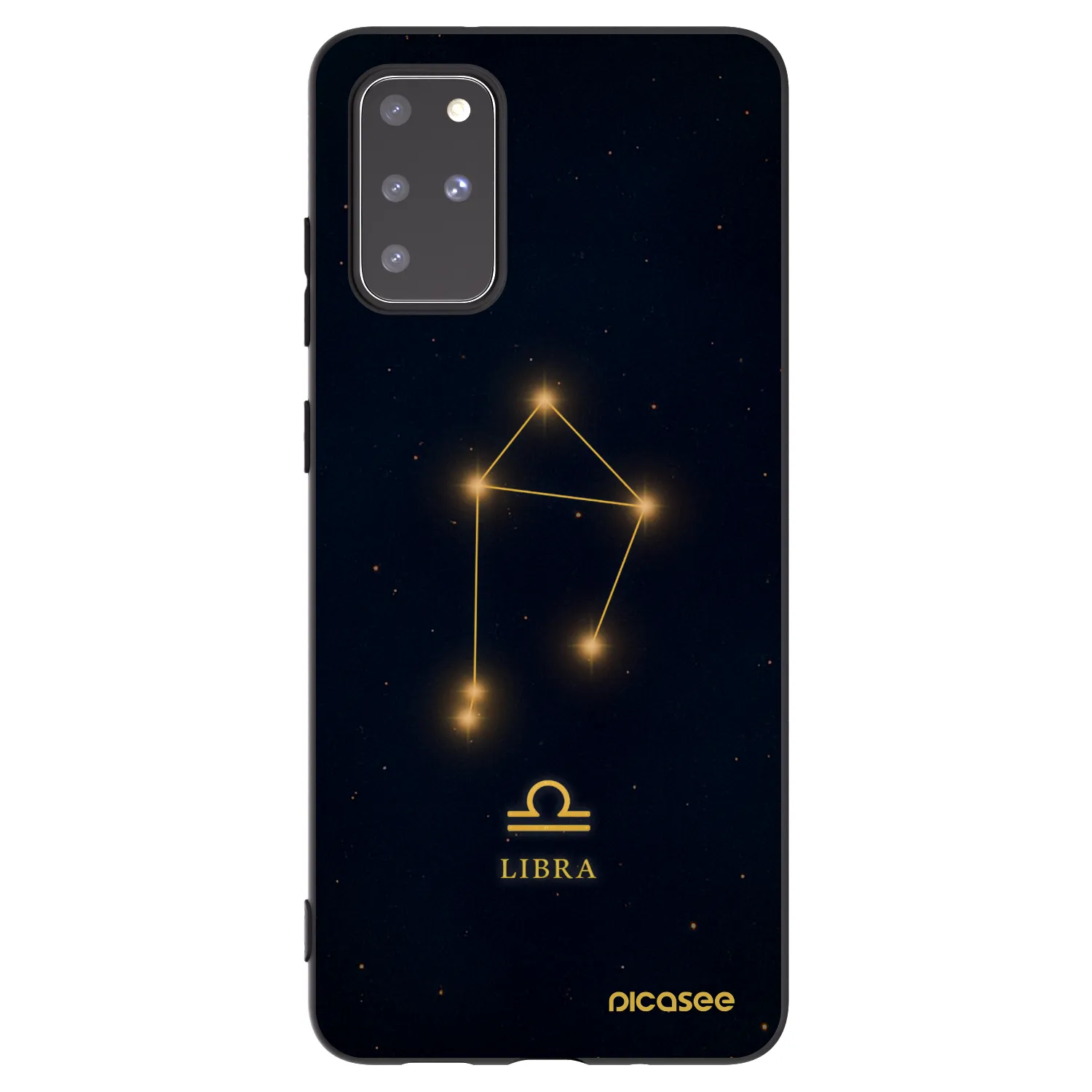 Picasee Μαύρη θήκη σιλικόνης για Samsung Galaxy S20+ G985F - LIBRA