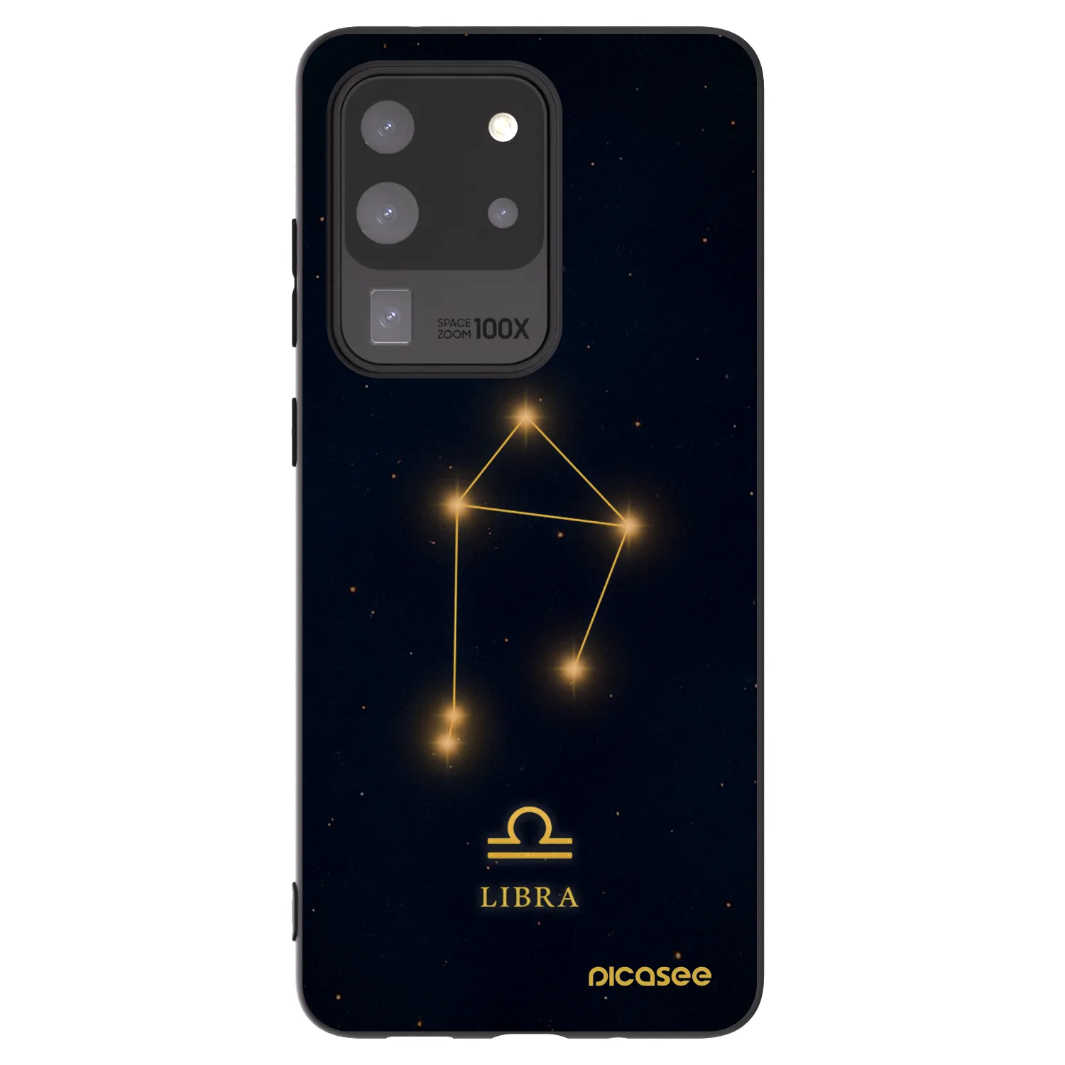 Picasee Μαύρη θήκη σιλικόνης για Samsung Galaxy S20 Ultra 5G G988F - LIBRA