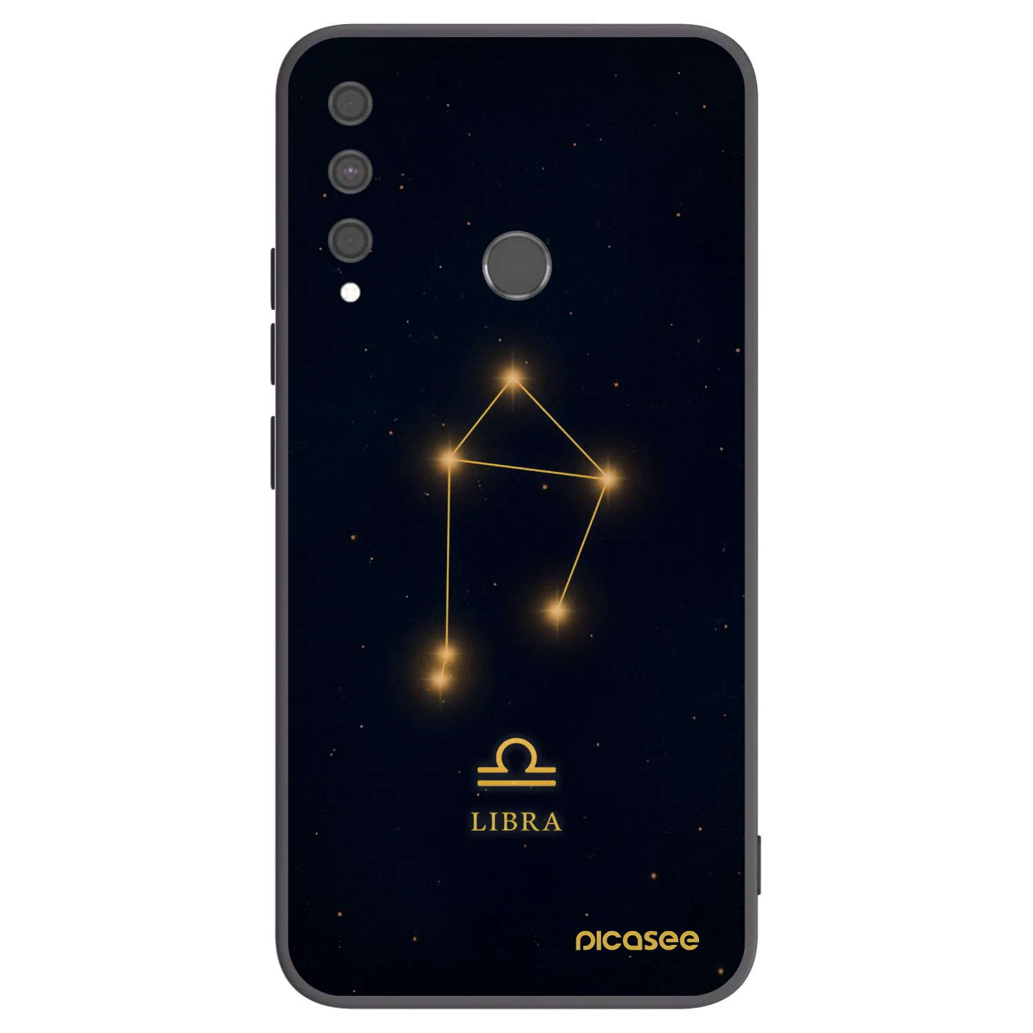 Picasee Μαύρη θήκη σιλικόνης για Huawei P40 Lite E - LIBRA
