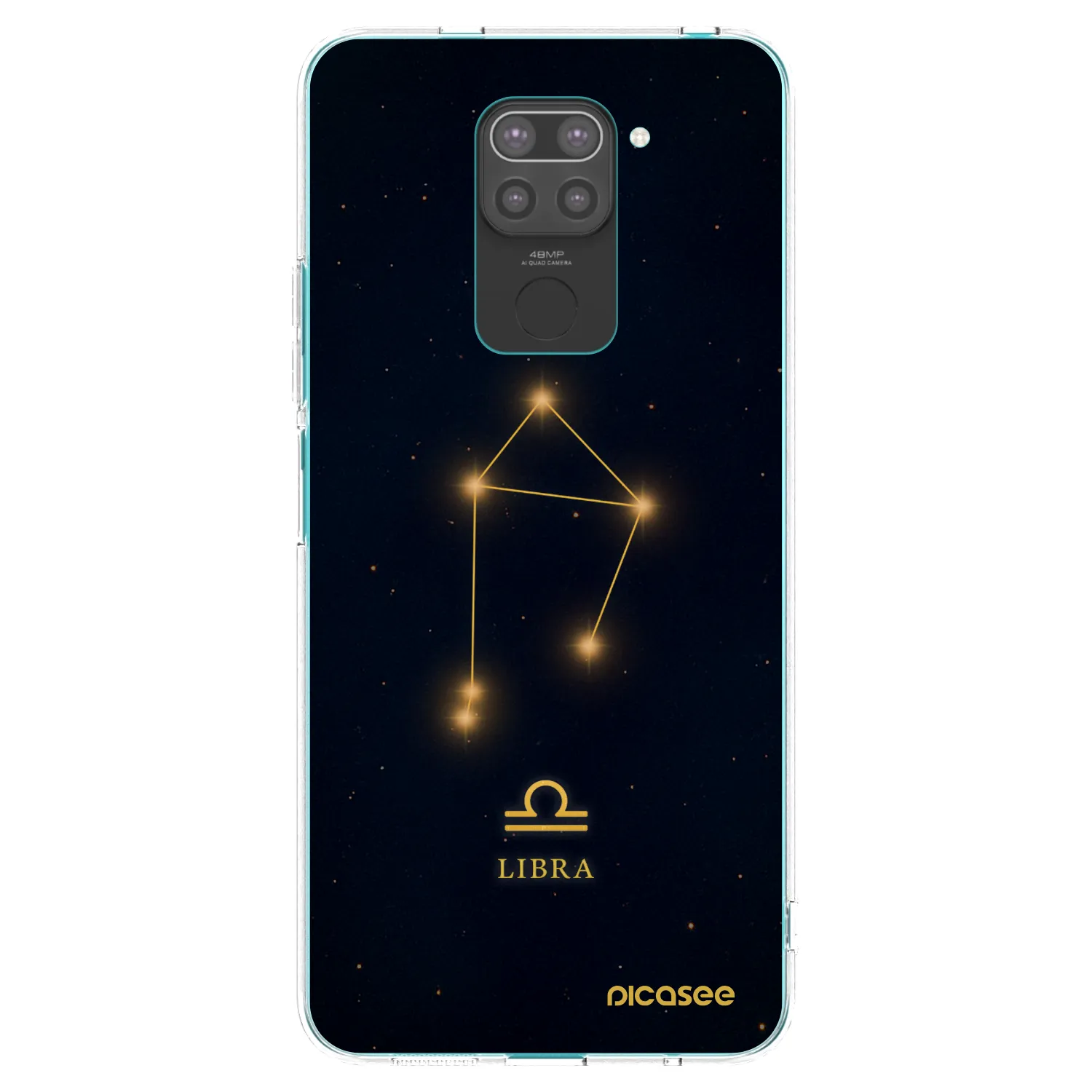 Picasee Μαύρη θήκη σιλικόνης για Xiaomi Redmi Note 9 - LIBRA