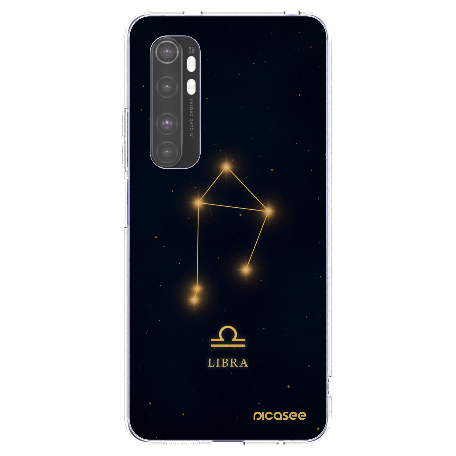 Picasee διαφανής θήκη σιλικόνης Xiaomi Mi Note 10 Lite - LIBRA