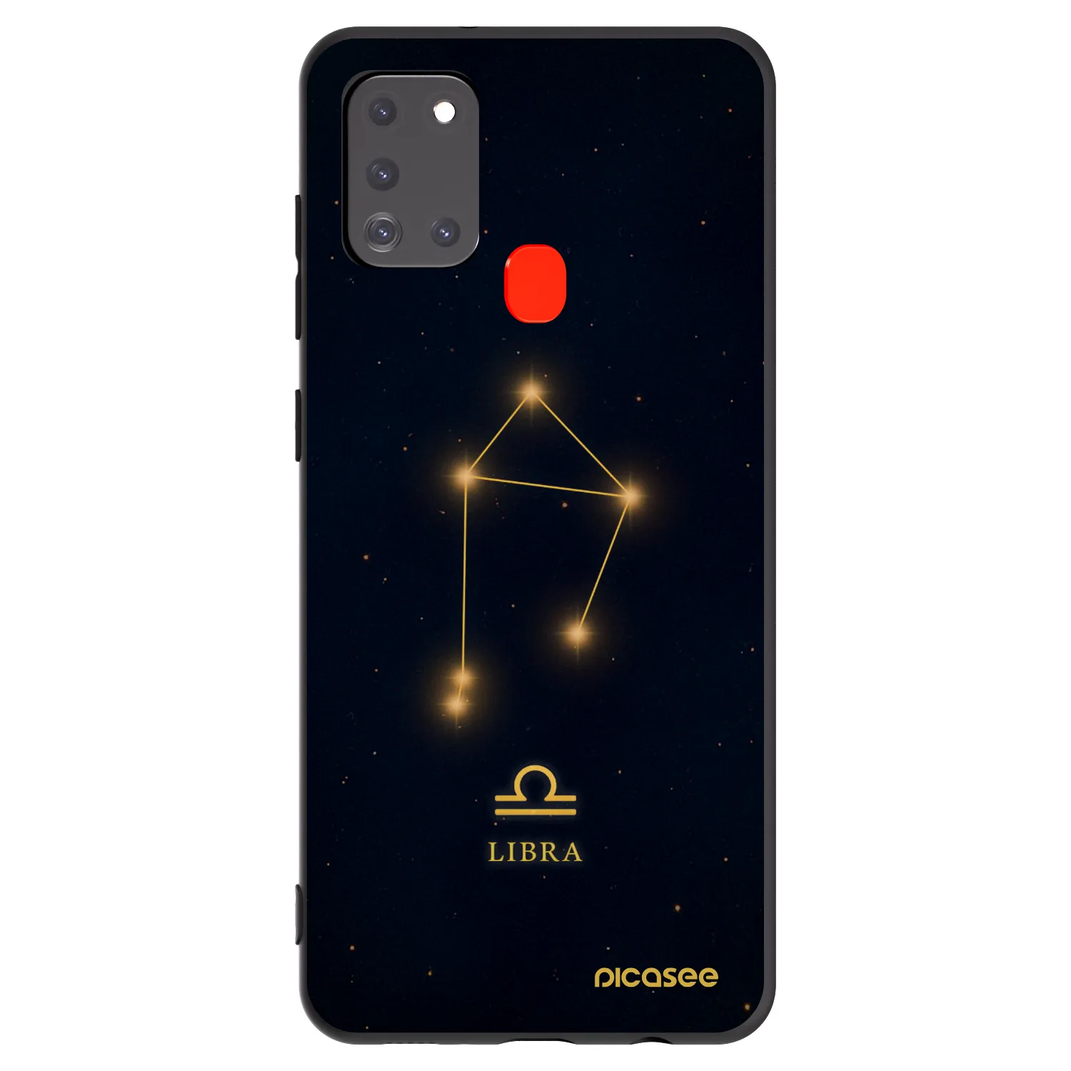 Picasee Μαύρη θήκη σιλικόνης για Samsung Galaxy A21s - LIBRA