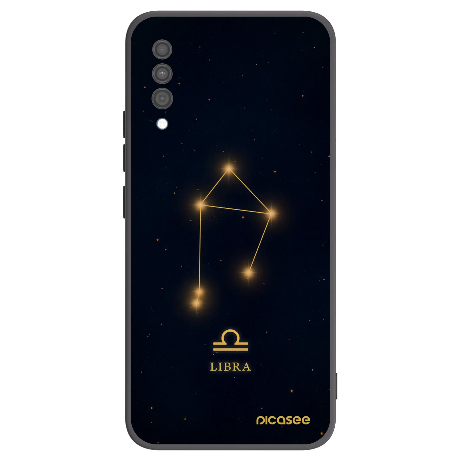 Picasee Μαύρη θήκη σιλικόνης για Samsung Galaxy A30s A307F - LIBRA