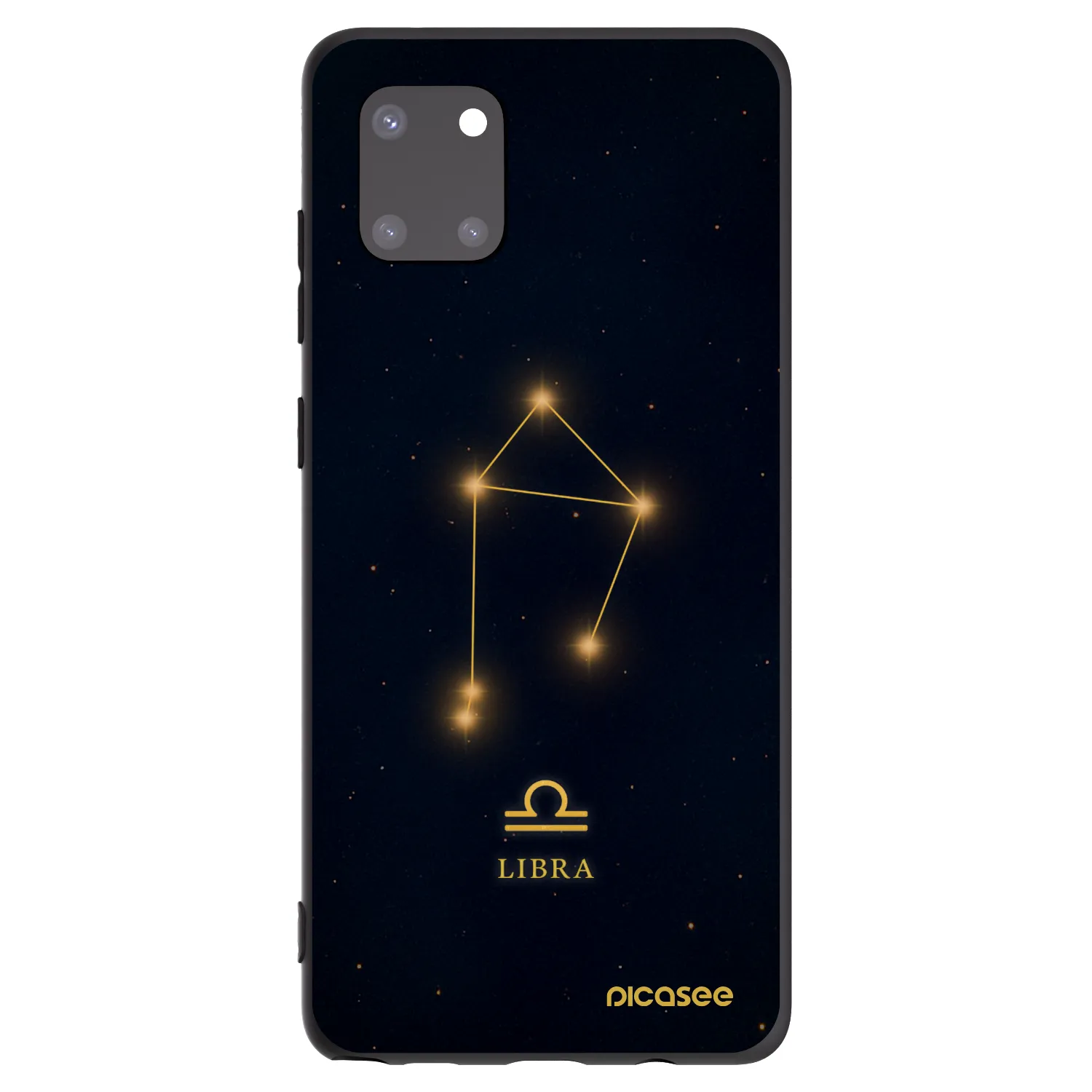Picasee Μαύρη θήκη σιλικόνης για Samsung Galaxy Note 10 Lite N770F - LIBRA