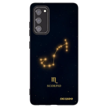 Picasee Μαύρη θήκη σιλικόνης για Samsung Galaxy S20 FE - SCORPIO