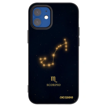 Picasee Μαύρη θήκη σιλικόνης για Apple iPhone 12 mini - SCORPIO