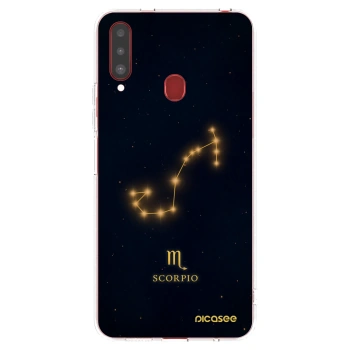 Picasee διαφανής θήκη σιλικόνης Samsung Galaxy A20s - SCORPIO