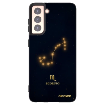 Picasee Μαύρη θήκη σιλικόνης για Samsung Galaxy S21 5G G991B - SCORPIO