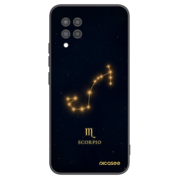 Picasee Μαύρη θήκη σιλικόνης για Samsung Galaxy A42 A426B - SCORPIO