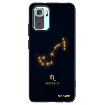 Picasee Μαύρη θήκη σιλικόνης για Xiaomi Redmi Note 10 Pro - SCORPIO