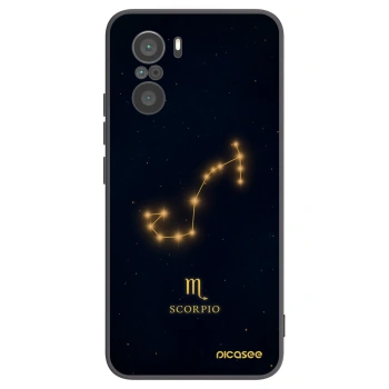 Picasee Μαύρη θήκη σιλικόνης για Xiaomi Poco F3 - SCORPIO