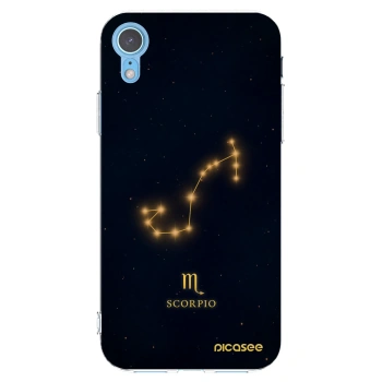 Picasee διαφανής θήκη σιλικόνης Apple iPhone XR - SCORPIO