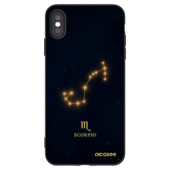 Picasee Μαύρη θήκη σιλικόνης για Apple iPhone XS Max - SCORPIO