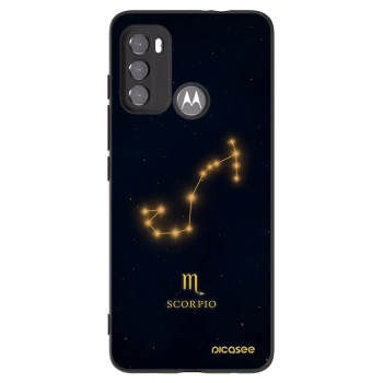 Picasee Μαύρη θήκη σιλικόνης για Motorola Moto G60 - SCORPIO