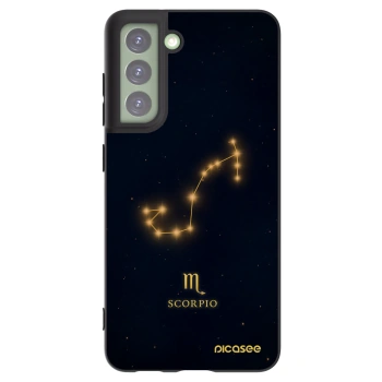 Picasee Μαύρη θήκη σιλικόνης για Samsung Galaxy S21 FE 5G - SCORPIO