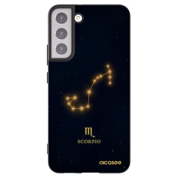 Picasee Μαύρη θήκη σιλικόνης για Samsung Galaxy S22+ 5G - SCORPIO