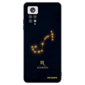 Picasee Μαύρη θήκη σιλικόνης για Xiaomi Redmi Note 11 - SCORPIO