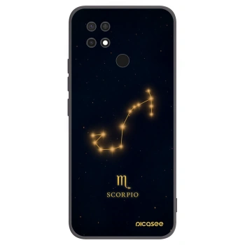 Picasee Μαύρη θήκη σιλικόνης για Xiaomi Redmi 10C - SCORPIO