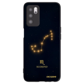 Picasee Μαύρη θήκη σιλικόνης για OPPO A16s - SCORPIO