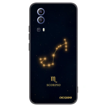 Picasee Μαύρη θήκη σιλικόνης για Vivo Y52 5G - SCORPIO