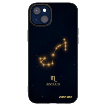 Picasee Μαύρη θήκη σιλικόνης για Apple iPhone 14 Plus - SCORPIO