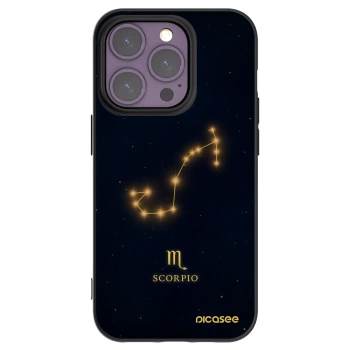 Picasee Μαύρη θήκη σιλικόνης για Apple iPhone 14 Pro - SCORPIO