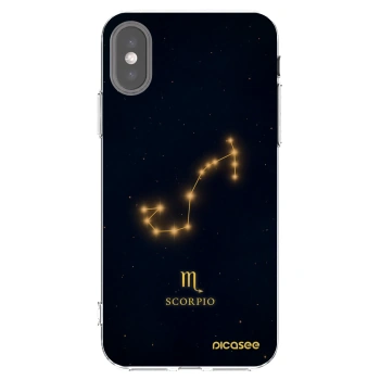 Picasee διαφανής θήκη σιλικόνης Apple iPhone X/XS - SCORPIO